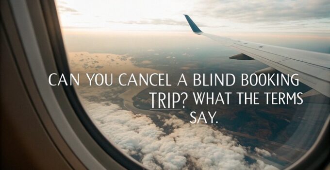 Can You Cancel a Blind Booking Trip? What the Terms Say
