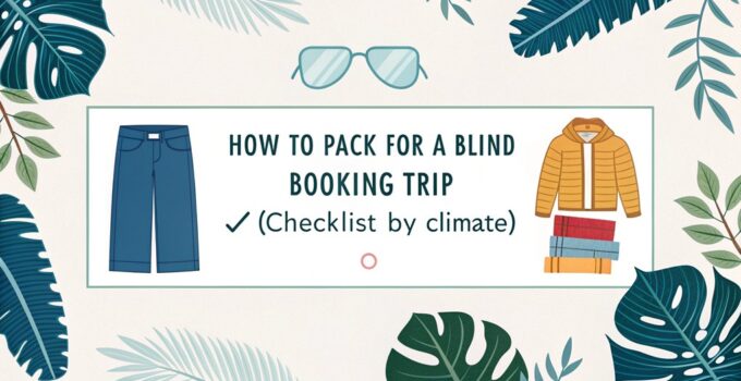 How to Pack for a Blind Booking Trip (Checklist by Climate)